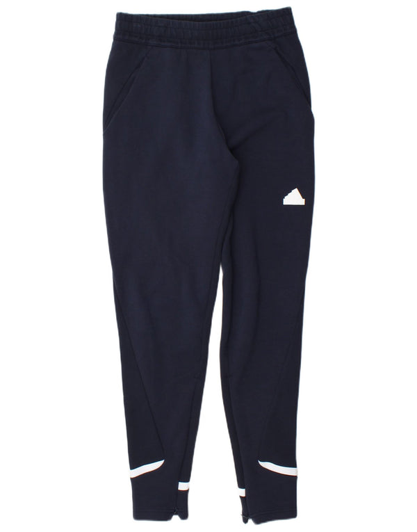 Adidas Hombre Pantalones De Chándal Pequeño Azul Marino Colorblock