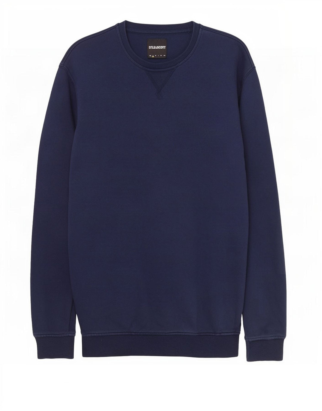Lyle & Scott Hombre Sudadera Jumper Small Azul Marino Algodón