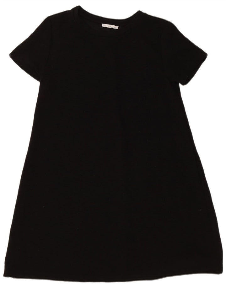 Zara Vestido recto para mujer UK 44 Grande Poliéster negro
