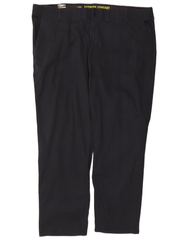 LEE Pantalones chinos rectos Extreme Comfort para hombre W48 L30 Algodón azul marino