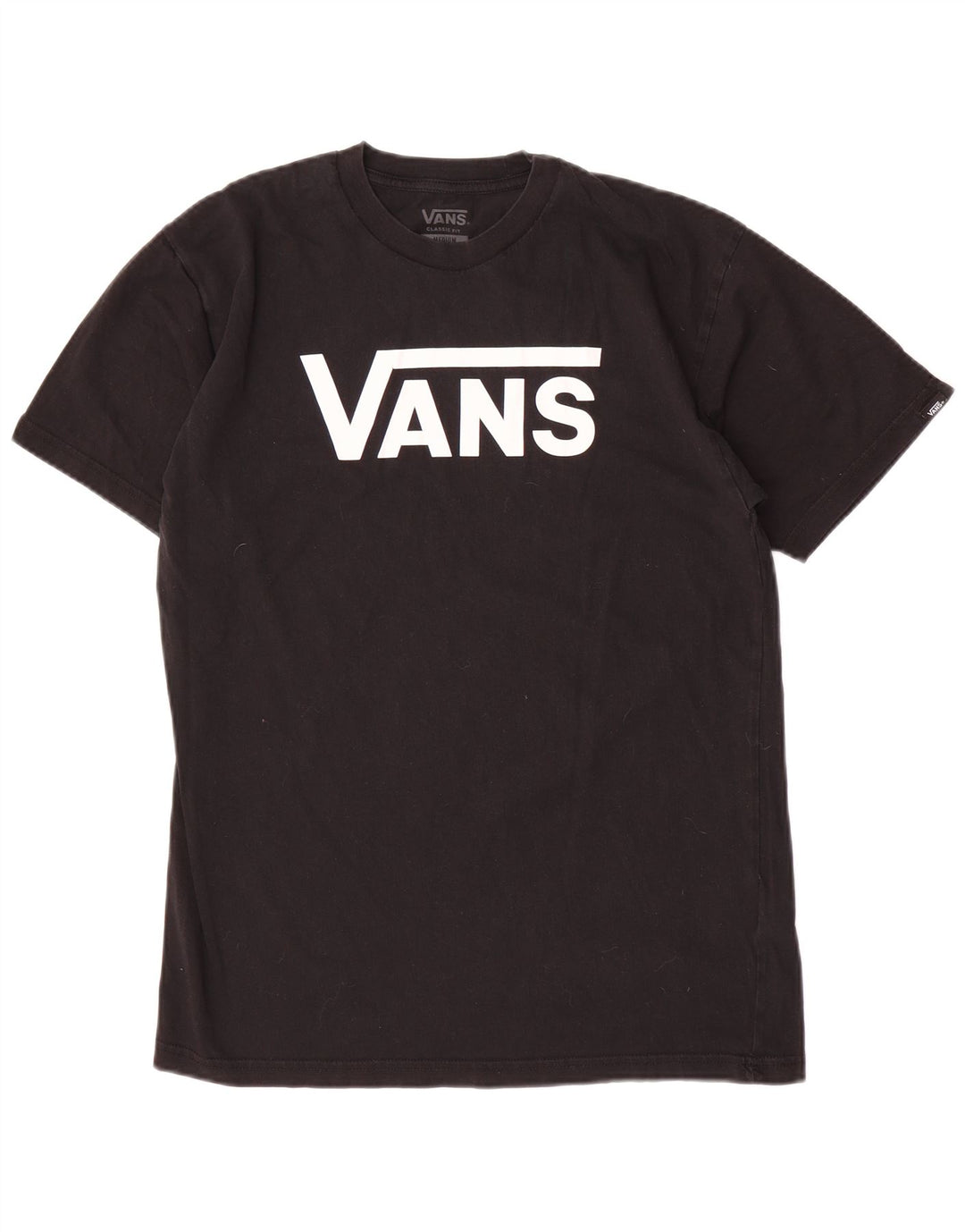 Vans Camiseta con gráfico de ajuste clásico para hombre Top mediano de algodón negro