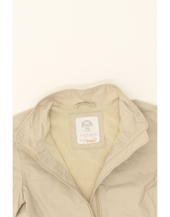 NORTH SAILS Girls Bomber Jacket 7-8 Years Beige Polyamide Vintage North Sails and Second-Hand North Sails from Messina Hembry 