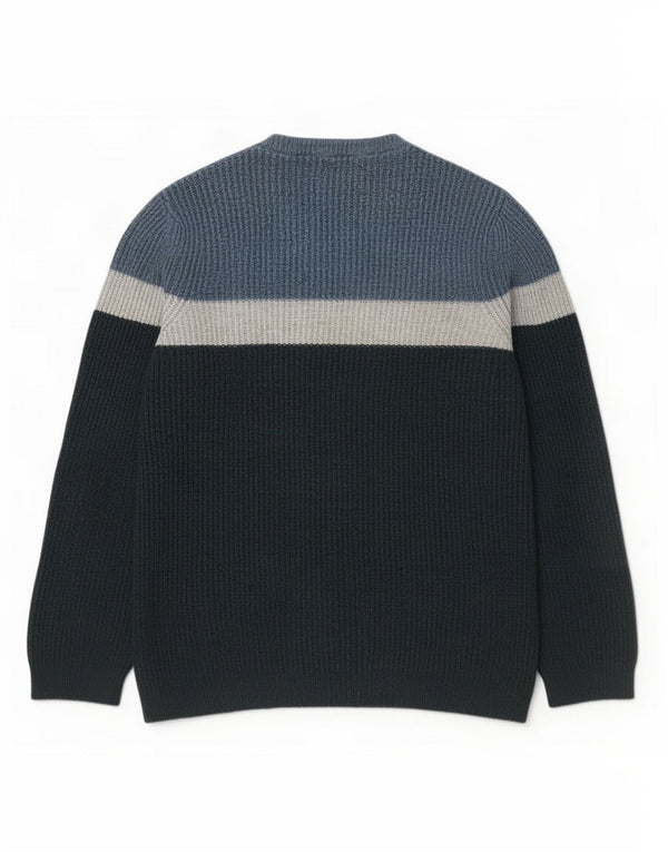 Marks & Spencer Jersey con Cuello Barco para Mujer UK 40 XL Verde Colorblock