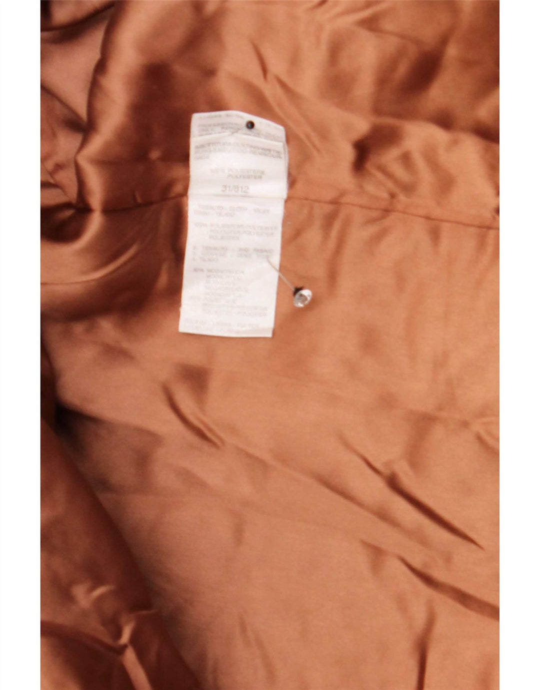 Marella Abrigo extragrande con estampado abstracto para mujer, talla 40, talla grande, color marrón