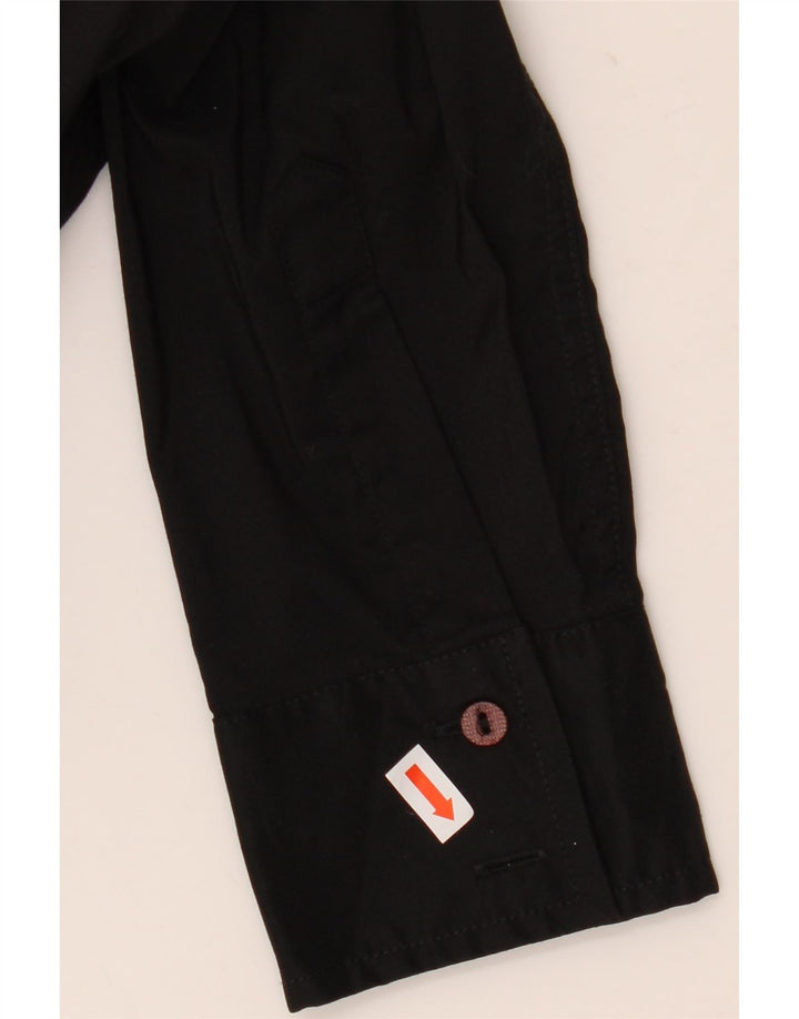 Trussardi Body de Manga Larga para Mujer UK 42 Mediano Negro Algodón