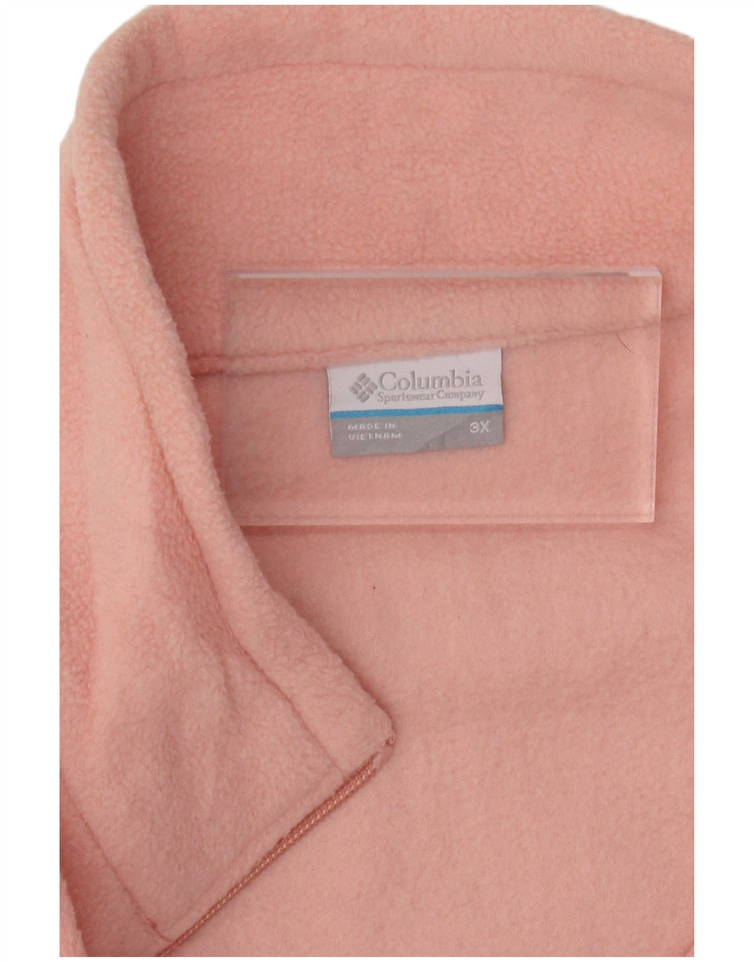 COLUMBIA Chaqueta polar extragrande para mujer UK 22 3XL Poliéster rosa