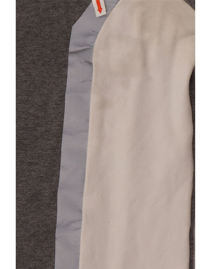 Sudadera Guess Mujer Jumper IT 42 Algodón Colorblock Gris Medio