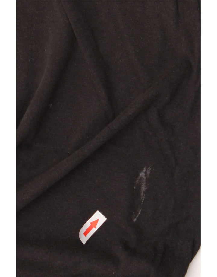 Nike Camiseta gráfica para hombre Top mediano de algodón negro