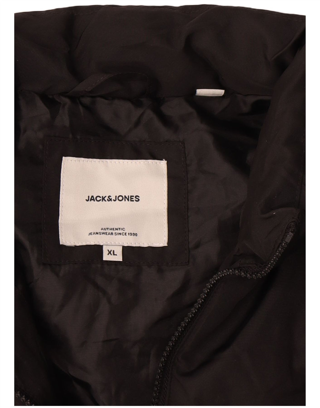 Jack & Jones Chaleco acolchado para hombre UK 42 XL Poliéster negro