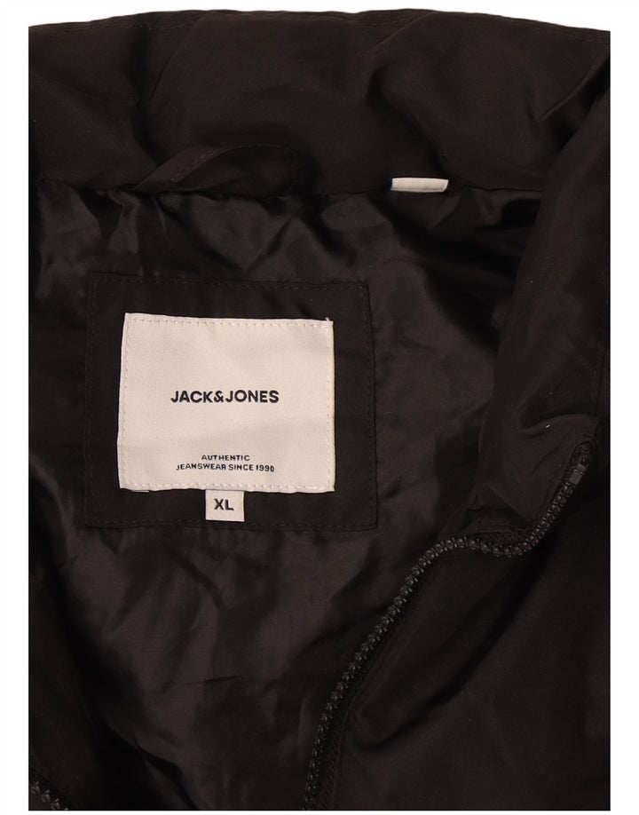 Jack & Jones Chaleco acolchado para hombre UK 42 XL Poliéster negro