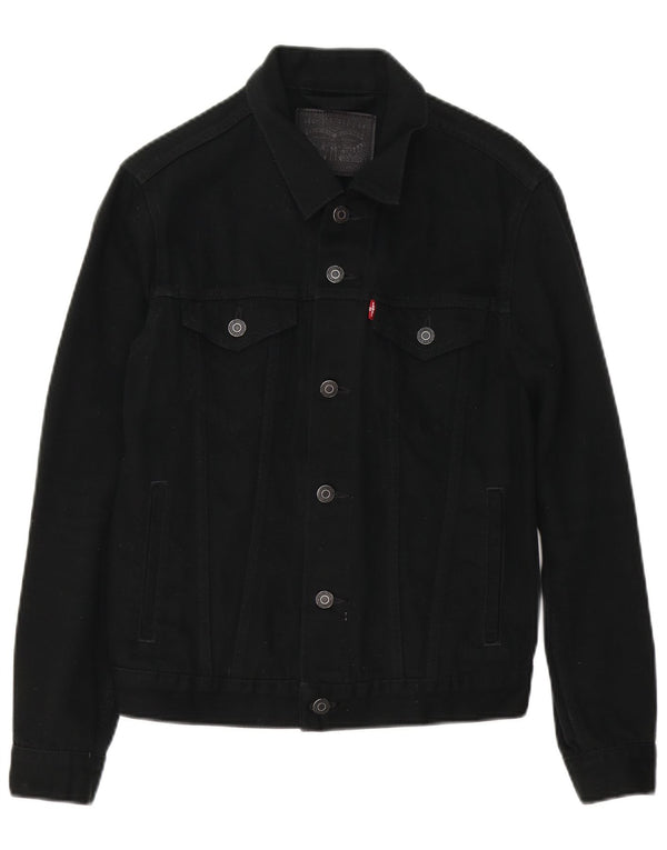 Levi's Chaqueta vaquera para hombre UK 36 Small Algodón negro