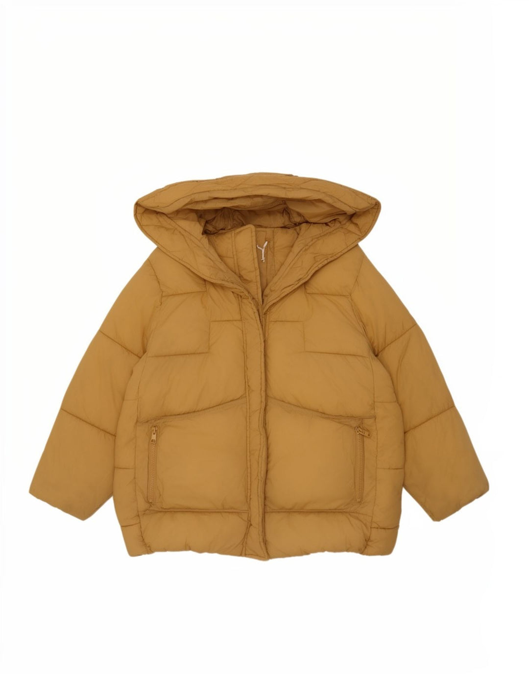 Zara Anorak Niña Con Capucha 11-12 Años Poliamida Amarillo