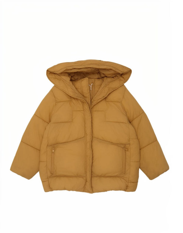 Zara Anorak Niña Con Capucha 11-12 Años Poliamida Amarillo