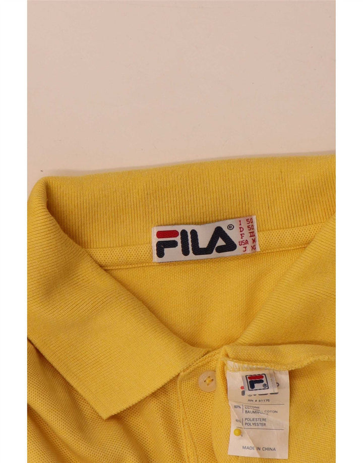 Polo Fila Hombre IT 50 Algodón Amarillo Medio