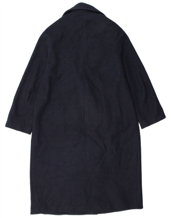 Zara Abrigo cruzado para hombre UK 36 Small Poliéster azul marino