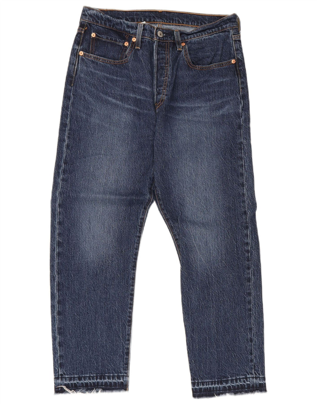 Levi's Hombre 501 Vaqueros Cropped W30 L26 Algodón Azul