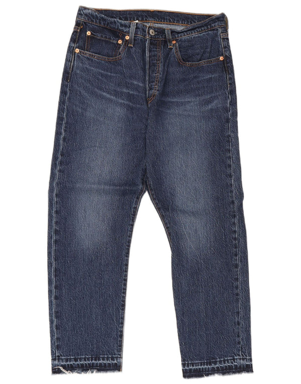 Levi's Hombre 501 Vaqueros Cropped W30 L26 Algodón Azul