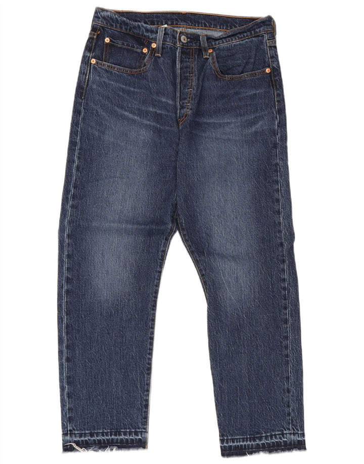 Levi's Hombre 501 Vaqueros Cropped W30 L26 Algodón Azul