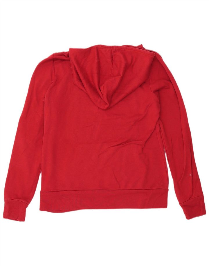 CHAMPION Jersey con capucha estampada Stanford para mujer Reino Unido 12 Algodón rojo mediano