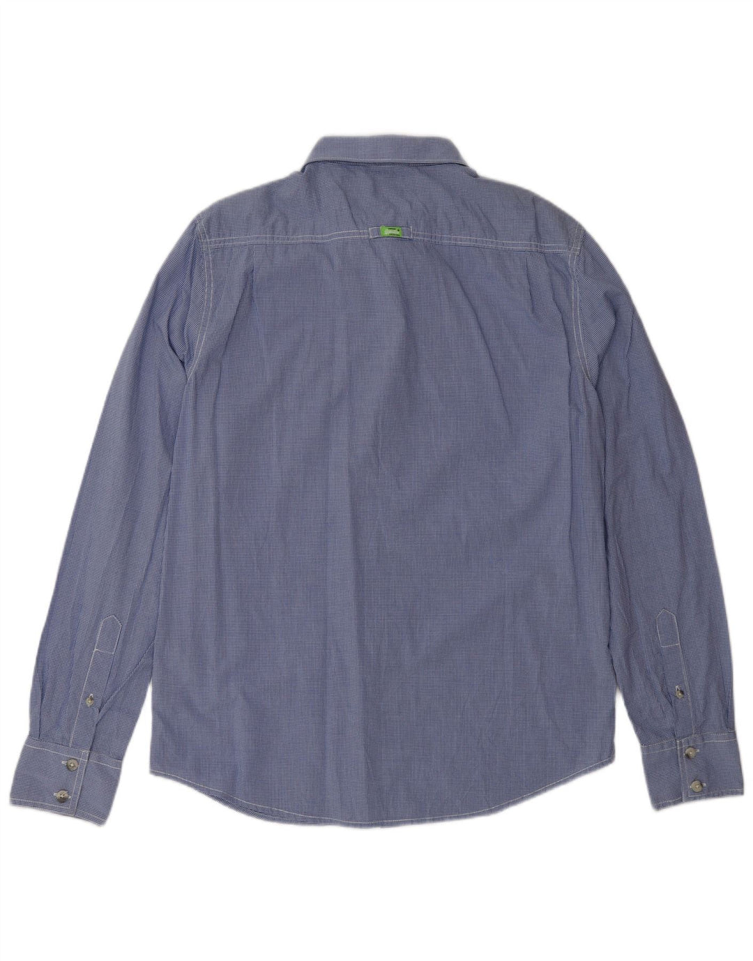 SUPERDRY Camisa Hombre XL Algodón Vichy Azul