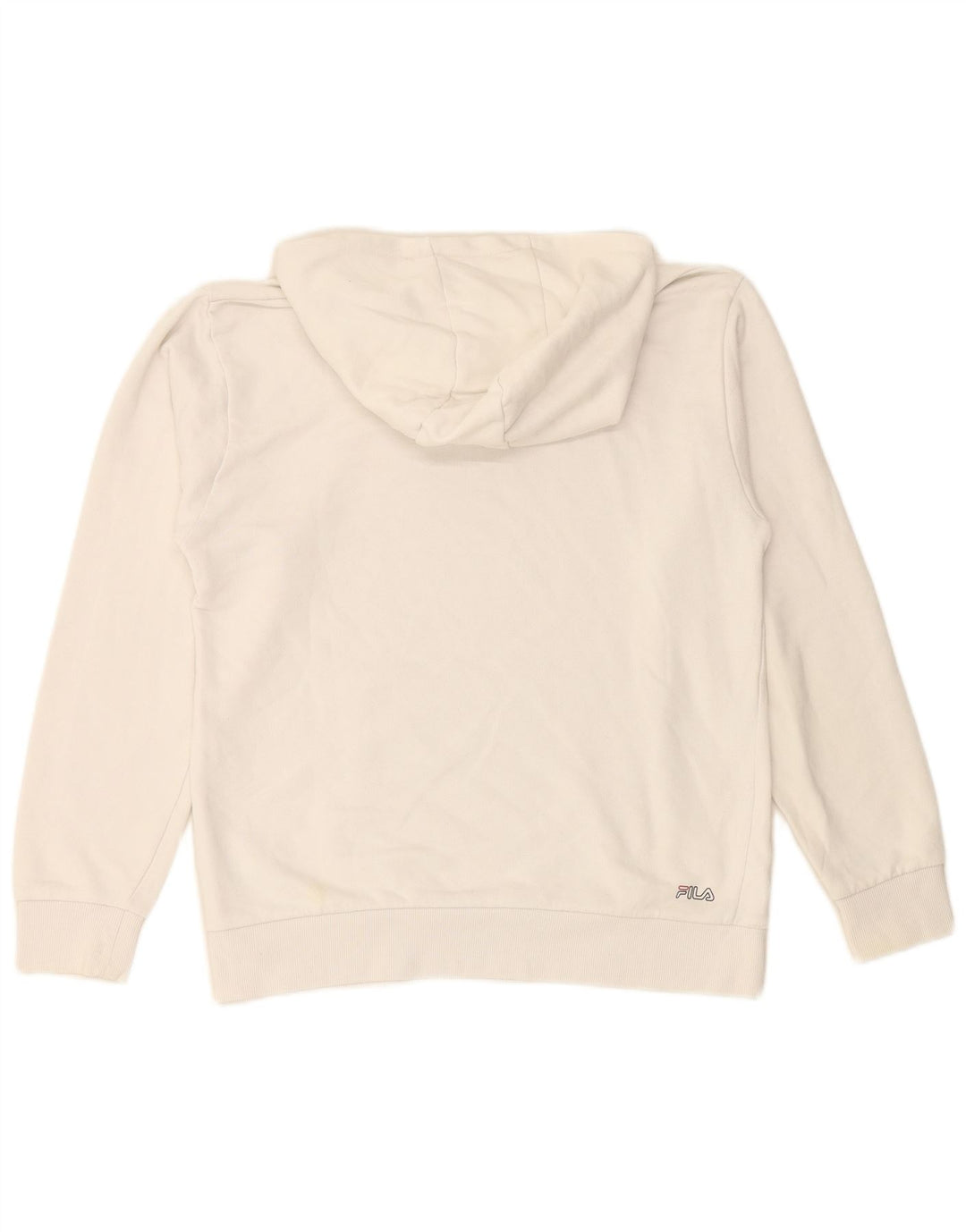 FILA Sudadera con capucha gráfica para niños 15-16 años Algodón blanco