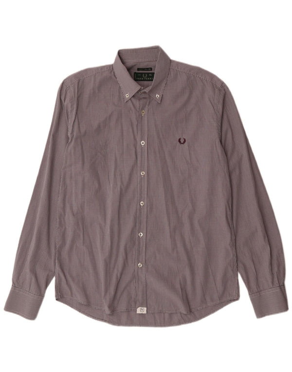 Fred Perry Camisa Slim Fit XL De Algodón A Cuadros Multicolor Hombre