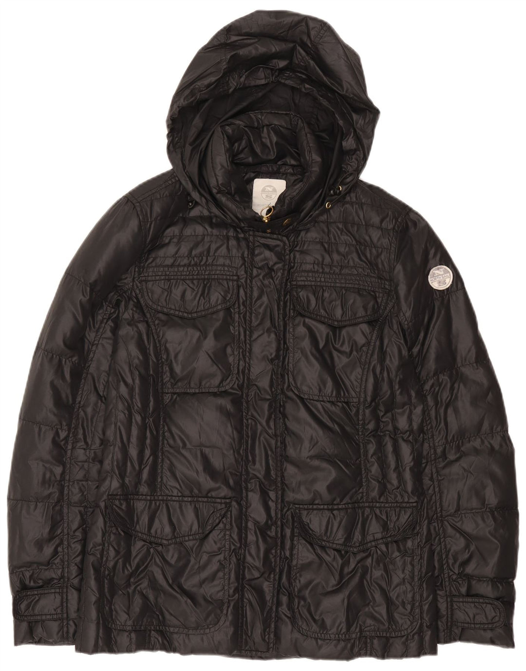 Chaqueta acolchada con capucha para mujer North Sails UK 46 Large Poliamida negra