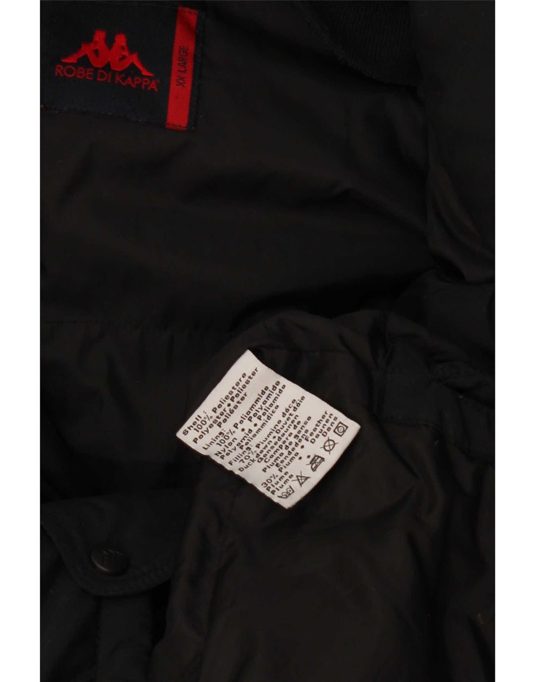 Kappa Abrigo acolchado para hombre UK 44 2XL Poliéster negro