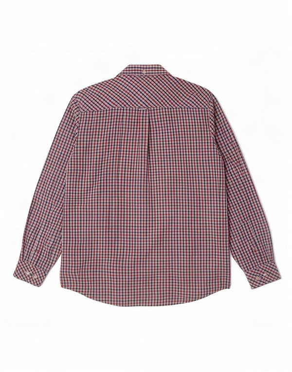 Ben Sherman Camisa Heritage para hombre de algodón a cuadros rojos grandes