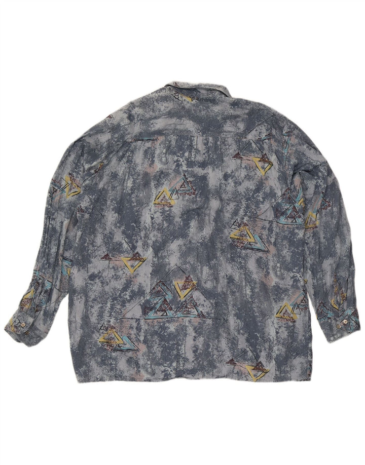 Camargue Camisa Hombre Talla 43/44 XL Azul Geométrico