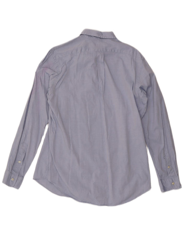 POLO RALPH LAUREN Camisa personalizada para hombre Talla 16 Algodón azul grande