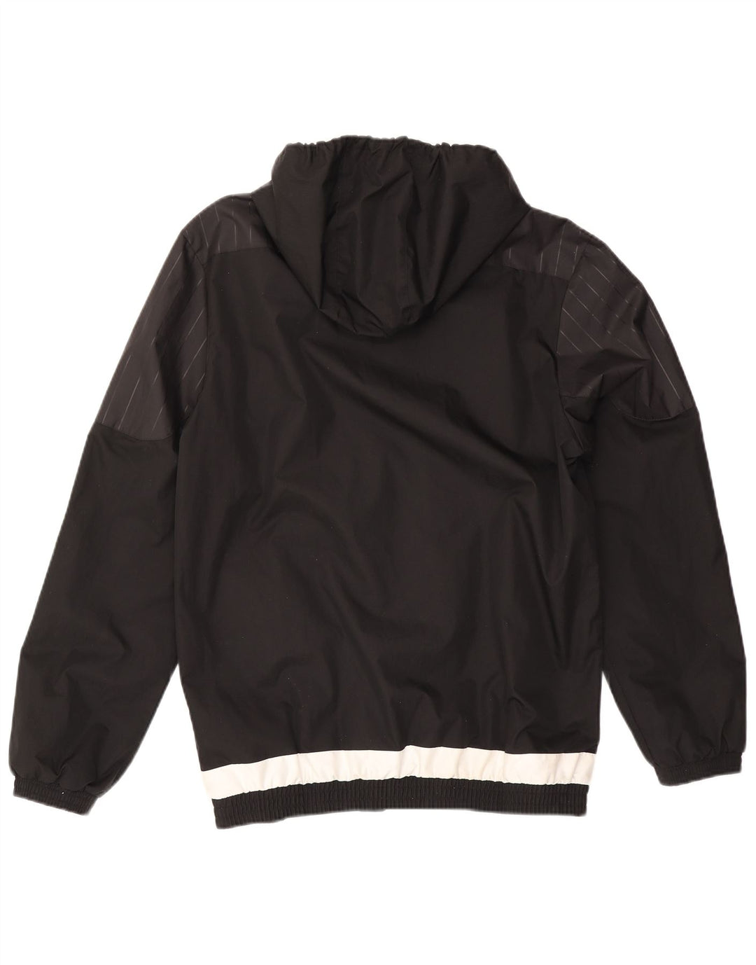 ADIDAS Chaqueta superior de chándal con capucha para hombre Poliéster color block negro mediano