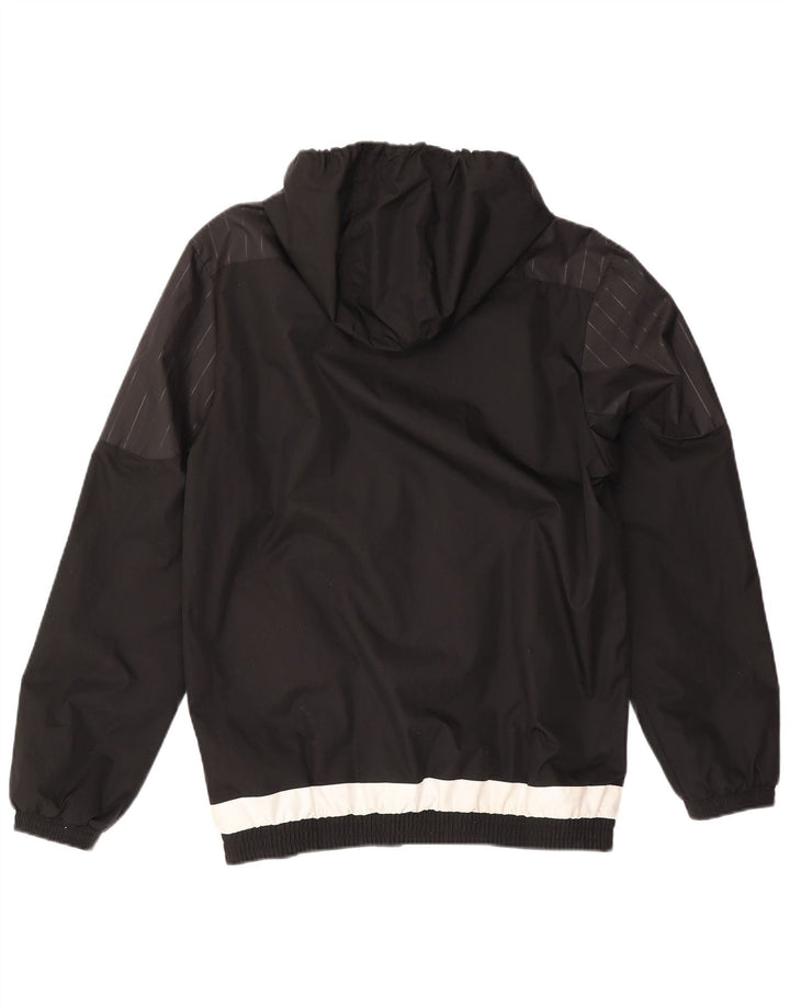 ADIDAS Chaqueta superior de chándal con capucha para hombre Poliéster color block negro mediano