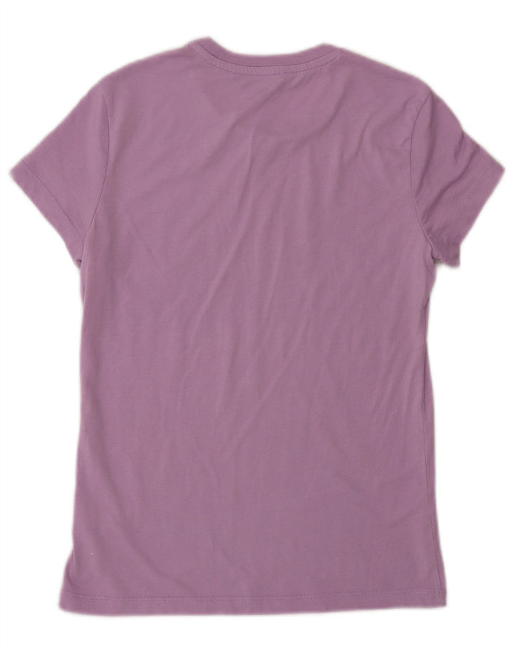 Trussardi Camiseta gráfica para mujer Top UK 42 Poliéster morado mediano