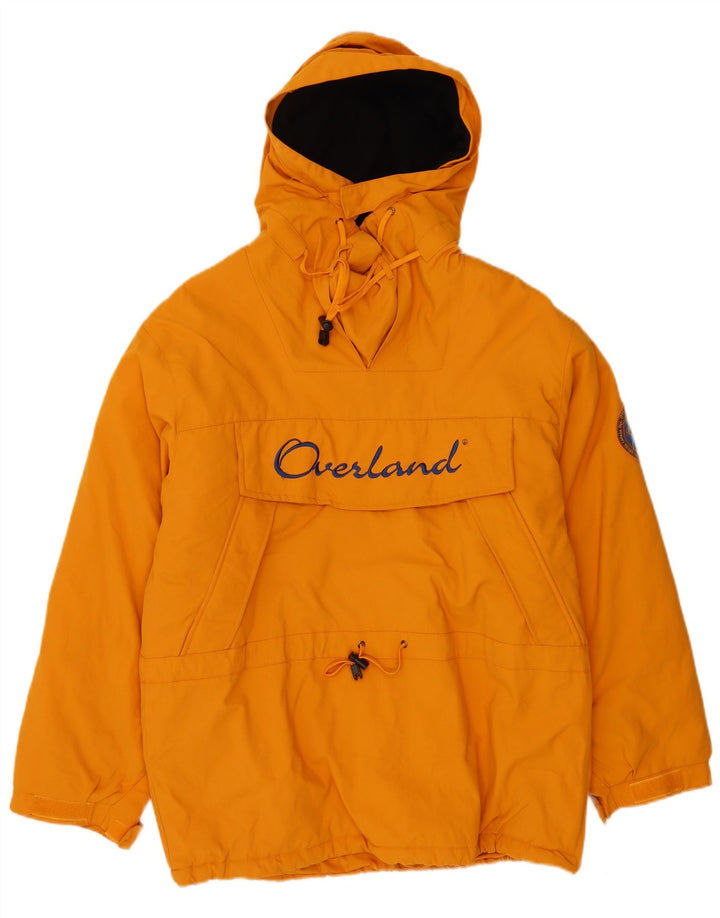 Overland Chaqueta de esquí anorak con capucha para hombre UK 38 Poliéster naranja medio
