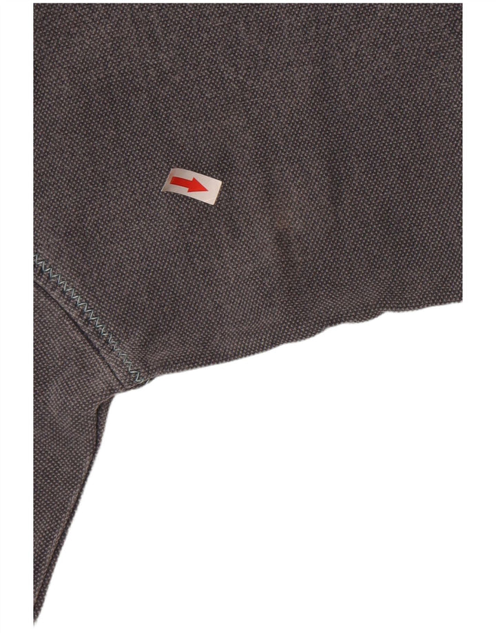 Sudadera con capucha y cuello con cremallera para hombre de Fat Face, jersey grande de algodón gris
