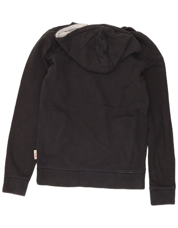 Guru Sudadera con capucha gráfica para mujer UK 12 Medium Black Floral