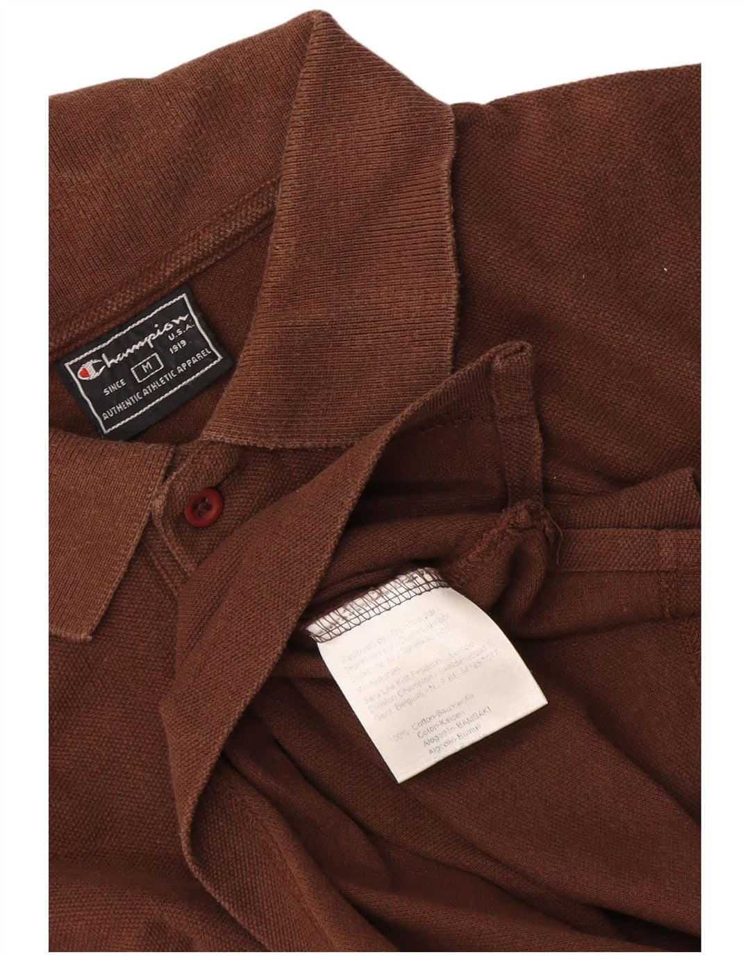 Champion Polo Hombre Algodón Marrón Medio