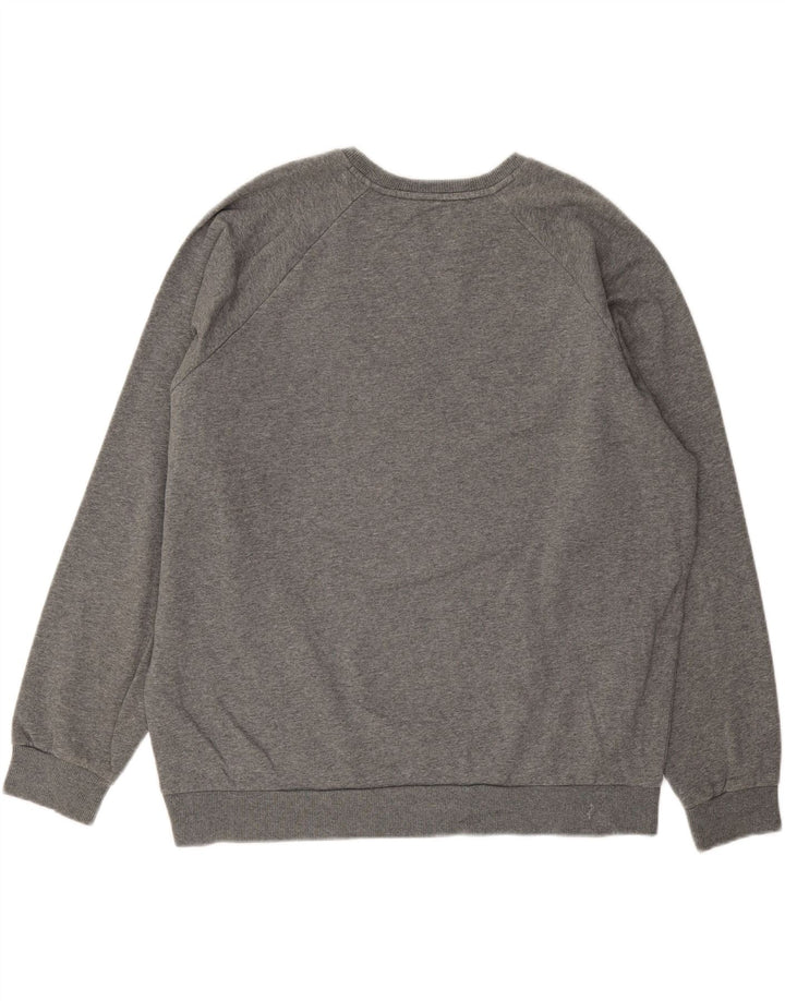 UNDER ARMOUR Mens Loose Fit Sweatshirt Jumper Large Grey Cotton