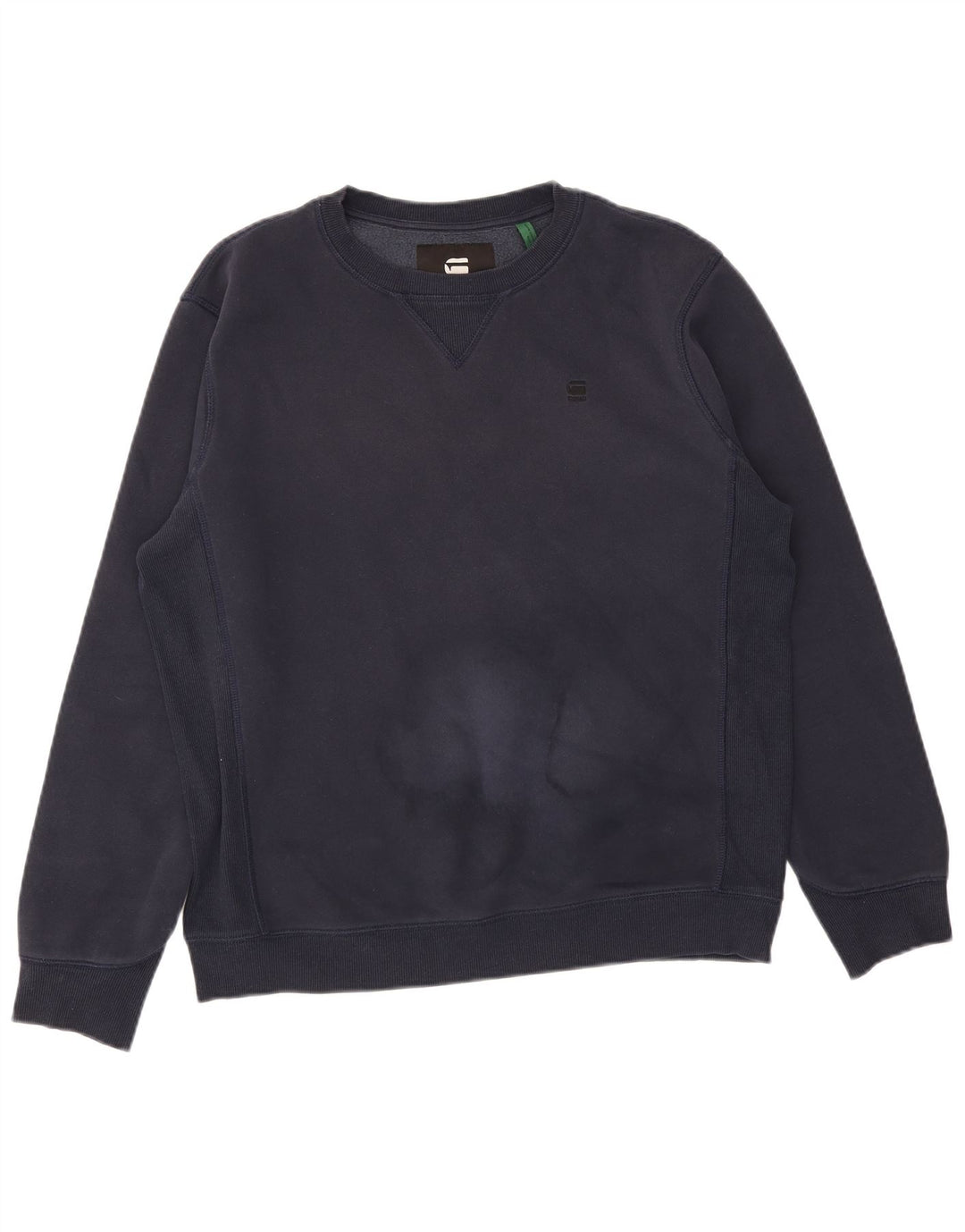 G-Star Hombre Sudadera Jumper Large Azul Marino Algodón