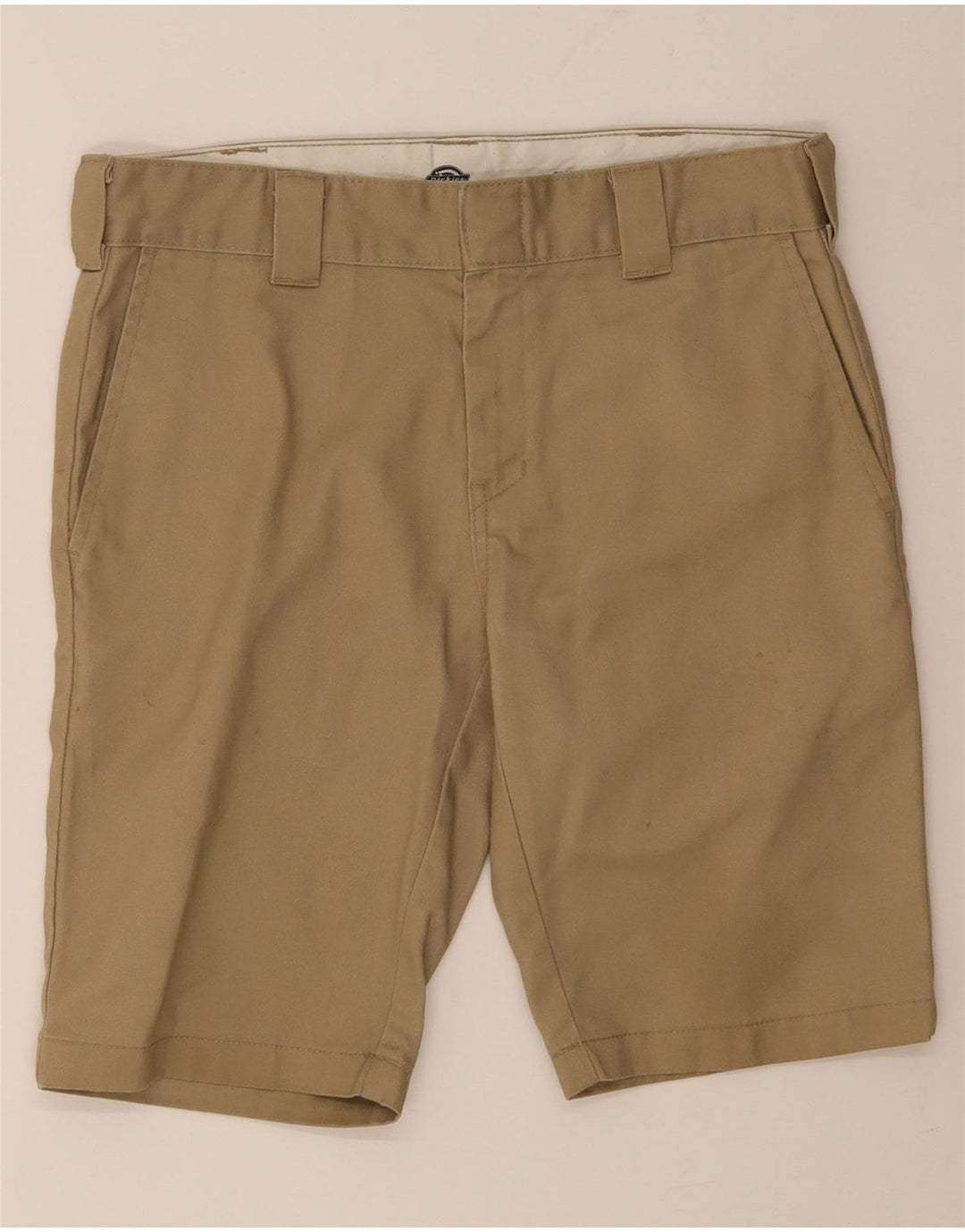 DICKIES Pantalones cortos chinos ajustados para hombre W32 Poliéster beige medio