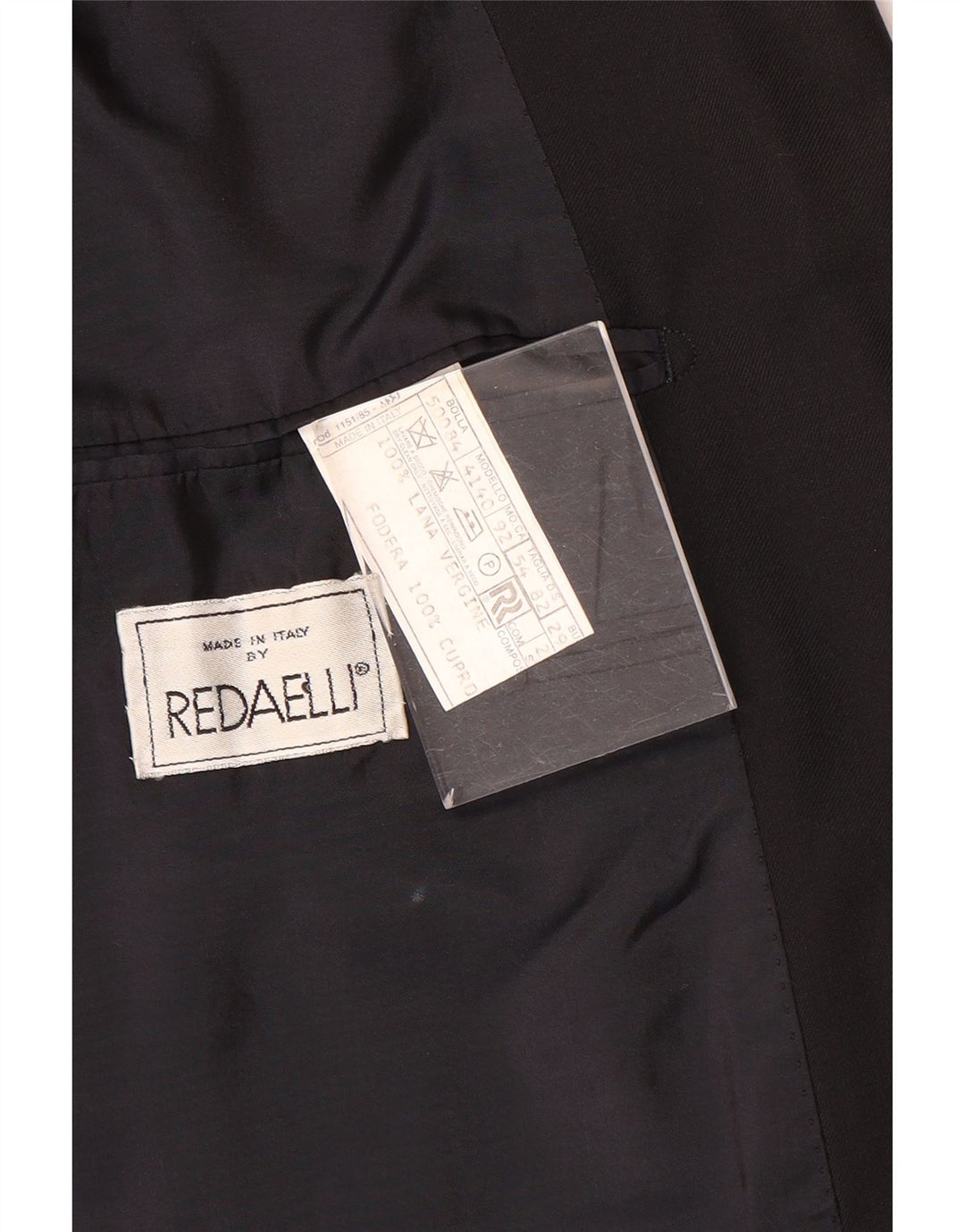 Redaelli Chaqueta tipo blazer con doble botonadura para hombre IT 54 2XL Lana negra