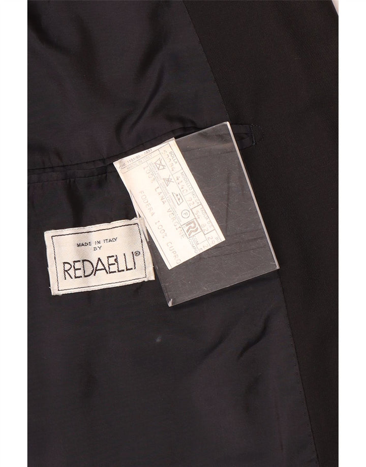 Redaelli Chaqueta tipo blazer con doble botonadura para hombre IT 54 2XL Lana negra