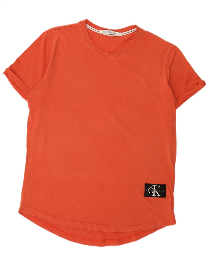 Calvin Klein Jeans Camiseta Hombre Top XL Naranja