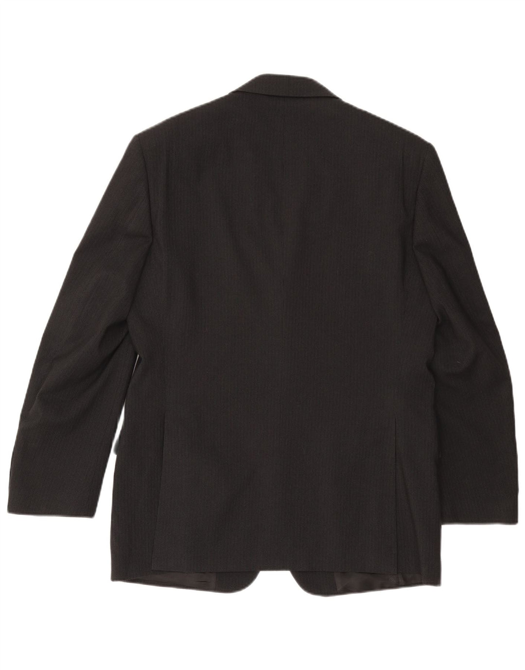 GIANFRANCO FERRE Chaqueta tipo blazer de 3 botones para hombre UK 38 Mediana negra a rayas