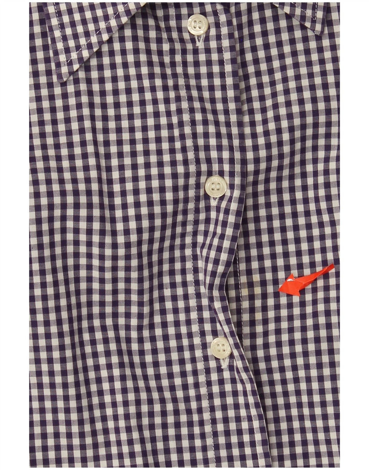 Camisa Gant para mujer UK 10 Small Purple Gingham Cotton