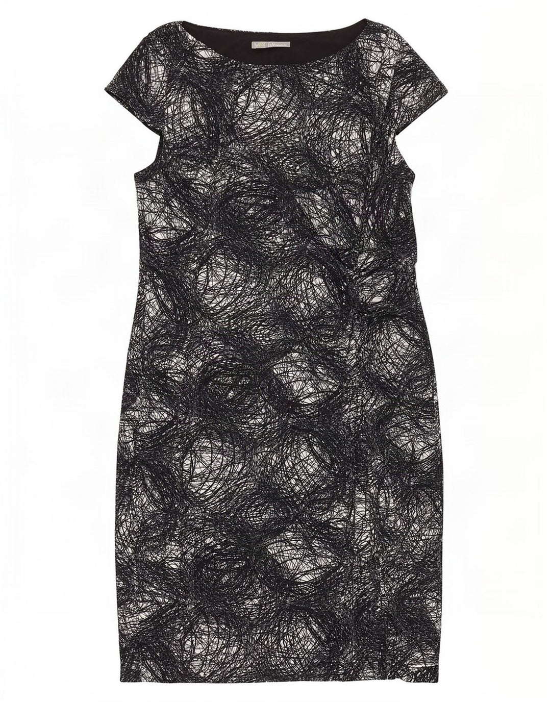 Marks & Spencer Vestido tubo con estampado abstracto para mujer UK 20 2XL Negro