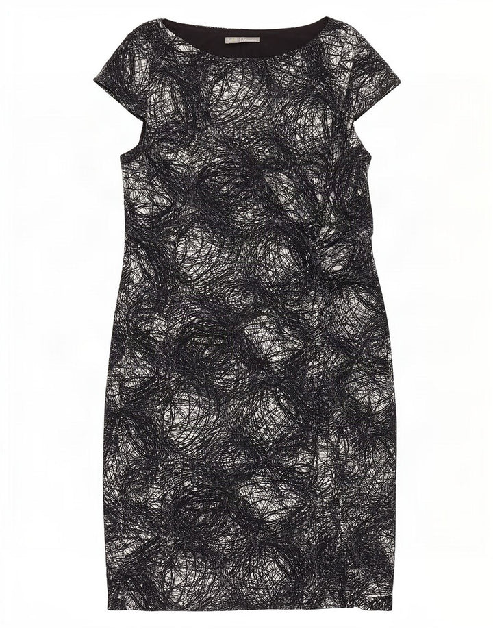 Marks & Spencer Vestido tubo con estampado abstracto para mujer UK 20 2XL Negro