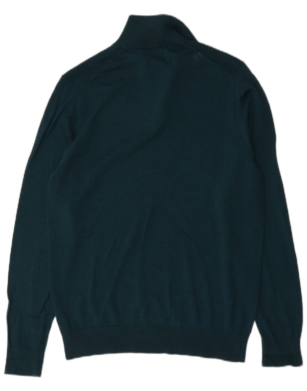 Marks & Spencer Jersey Autograph con cuello y cremallera para hombre de lana verde medio