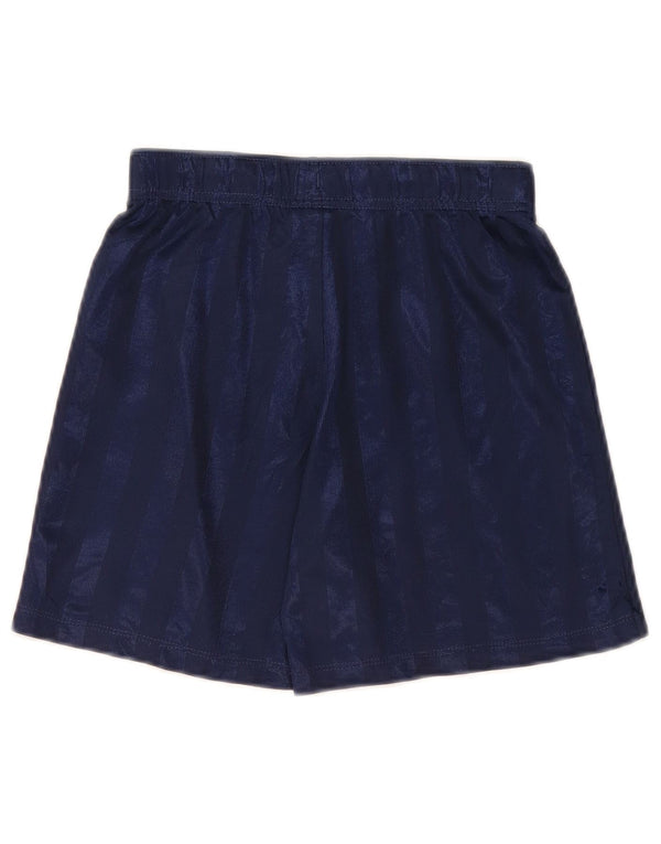 Nike - Pantalones cortos deportivos Dri Fit para niños de 10 a 11 años, tamaño mediano, color azul marino a rayas